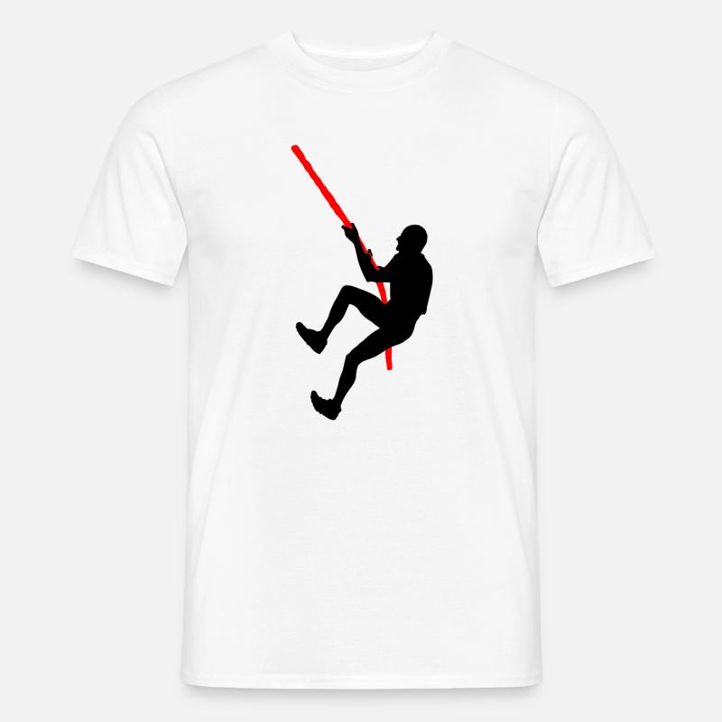 OCR Climb – Seil-Challenge-Design - Männer T-Shirt - Weiß