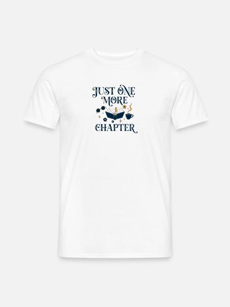 Nur noch ein Kapitelbuch-Liebhaber-Design - Männer T-Shirt - Weiß