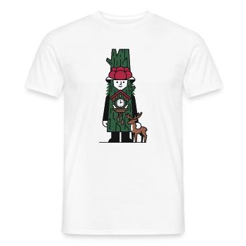 Schwarzwald-Gnom - Männer T-Shirt - Weiß - Vorne - AI Model Male 178 dark (178cm)