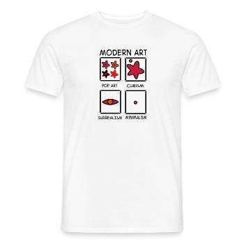 art - Men's T-Shirt - white - Front - AI Model Male 178 dark (178cm)