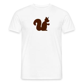 Écureuil licorne - T-shirt homme - blanc - Devant - AI Model Male 178 dark (178cm)