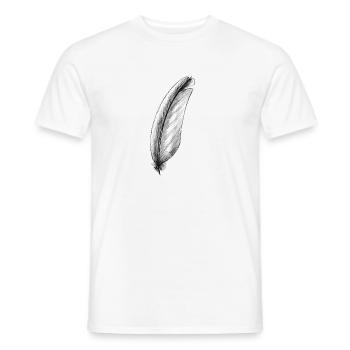 pen 2 - Men's T-Shirt - white - Front - AI Model Male 178 dark (178cm)