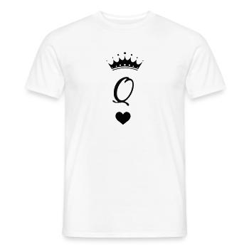 The Quinn - Männer T-Shirt - Weiß - Vorne - AI Model Male 178 dark (178cm)