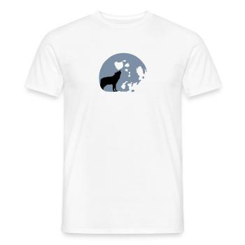 full moon - Männer T-Shirt - Weiß - Vorne - AI Model Male 178 dark (178cm)