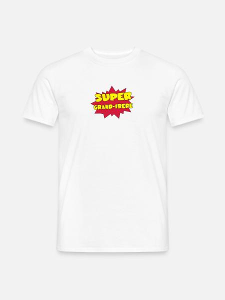 Super GRAND-FRERE - T-shirt homme - blanc