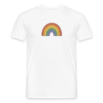 TINY ACTIVISTS | Rainbow - Men's T-Shirt - white - Front - AI Model Male 178 dark (178cm)