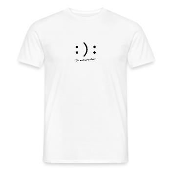 Smilie - Du entscheidest - Männer T-Shirt - Weiß - Vorne - AI Model Male 178 dark (178cm)