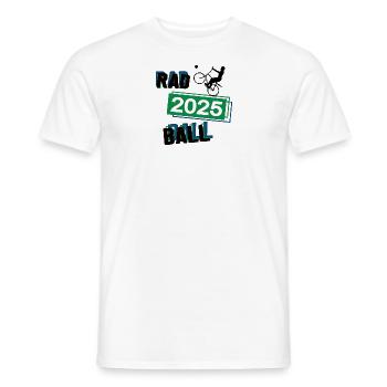 Radball Spieler Team Turnier Mannschaft in 2025 - Männer T-Shirt - Weiß - Vorne - AI Model Male 178 dark (178cm)