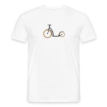 Scooter two colors - Men's T-Shirt - white - Front - AI Model Male 178 dark (178cm)