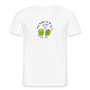 Witzige Sprüche Olive - Männer T-Shirt - Weiß - Vorne - AI Model Male 178 dark (178cm)
