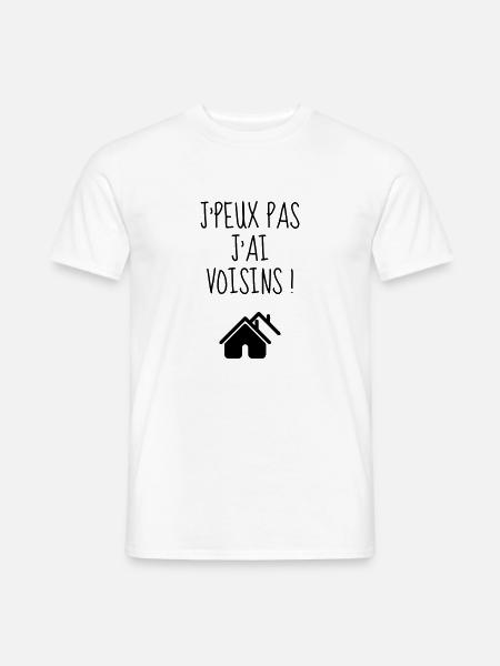 Nachbar / Nachbarschaft / Nachbarin / Haus - Männer T-Shirt - Weiß