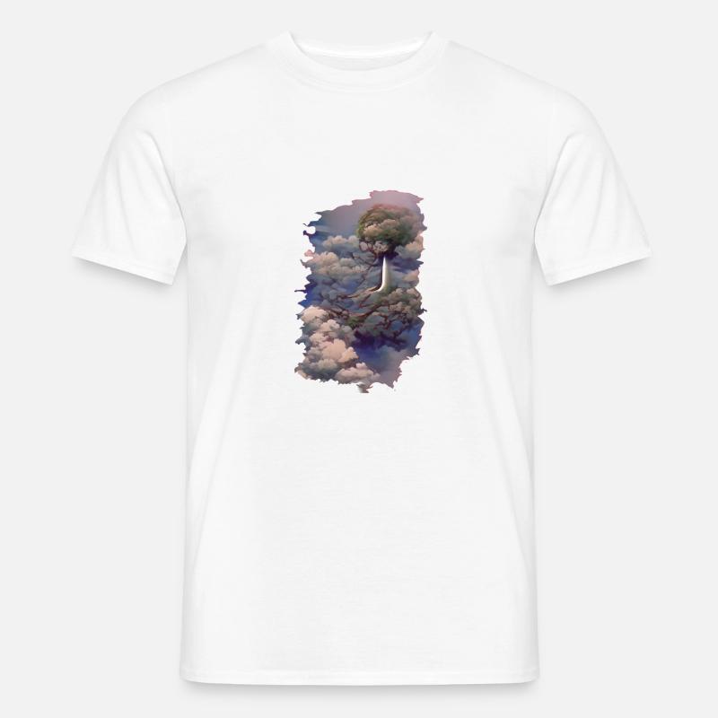 Tree Cloud - Männer T-Shirt - Weiß