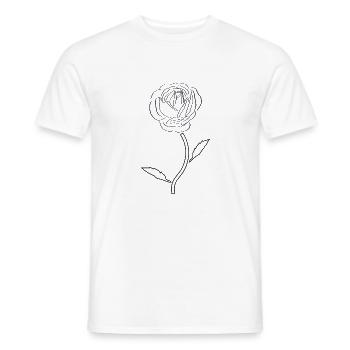 Florist Flower Plant Nature Gardener - Men's T-Shirt - white - Front - AI Model Male 178 dark (178cm)