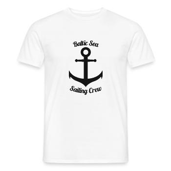 Baltic Sea Sailing Crew - Männer T-Shirt - Weiß - Vorne - AI Model Male 178 dark (178cm)