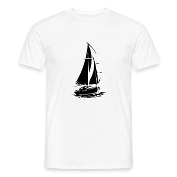 voilier - T-shirt homme - blanc - Devant - AI Model Male 178 dark (178cm)