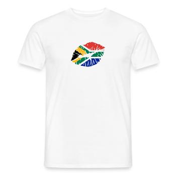 Afrique du Sud - T-shirt homme - blanc - Devant - AI Model Male 178 dark (178cm)