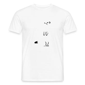 Weasel - Ermine - Men's T-Shirt - white - Front - AI Model Male 178 dark (178cm)