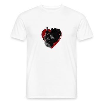 MotorHerz - Men's T-Shirt - white - Front - AI Model Male 178 dark (178cm)