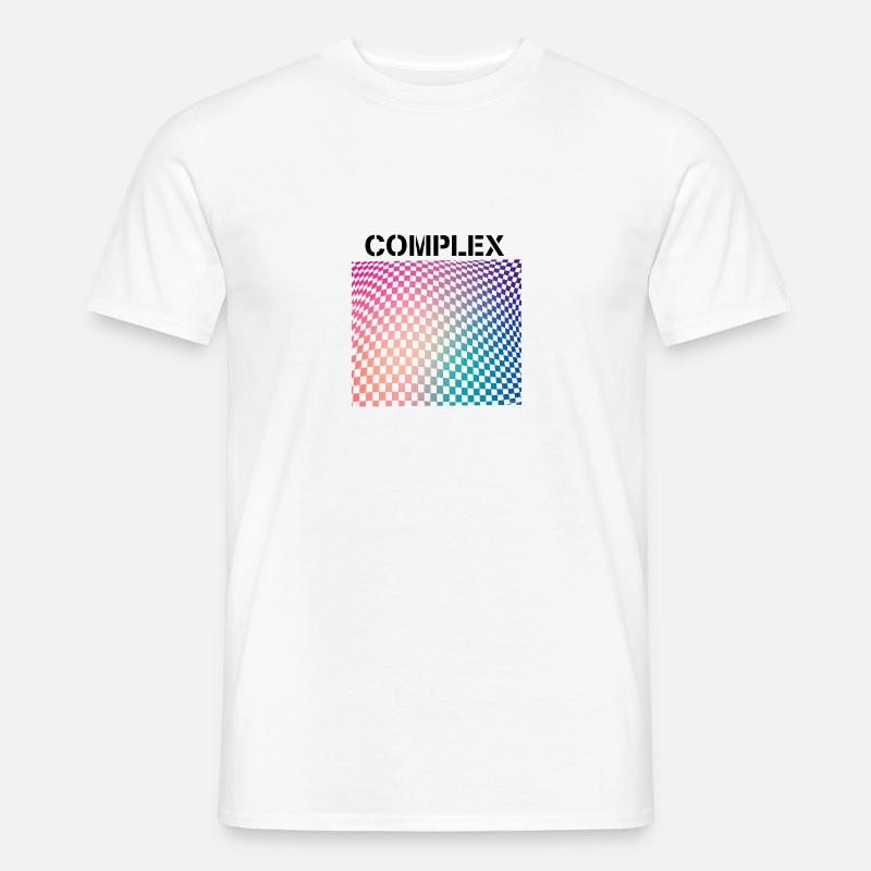 Komplex - Männer T-Shirt - Weiß