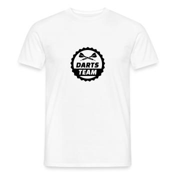 Darts Team - Männer T-Shirt - Weiß - Vorne - AI Model Male 178 dark (178cm)