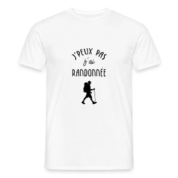 Ich kann nicht wandern. - Männer T-Shirt - Weiß - Vorne - AI Model Male 178 dark (178cm)