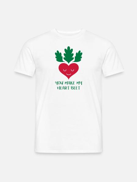 Tu fais ma betterave de cœur! - T-shirt homme - blanc