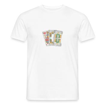 Watter Légende Watten Max Belle machine pointue - T-shirt homme - blanc - Devant - AI Model Male 178 dark (178cm)