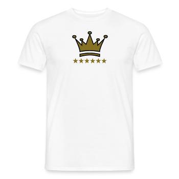Krone - Männer T-Shirt - Weiß - Vorne - AI Model Male 178 dark (178cm)