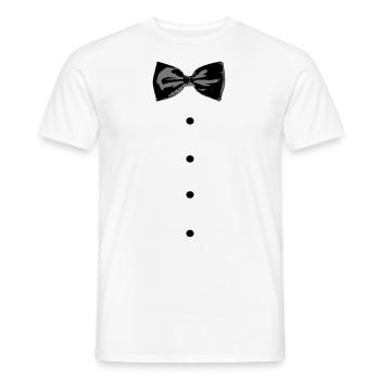 tenue nœud - T-shirt homme - blanc - Devant - AI Model Male 178 dark (178cm)