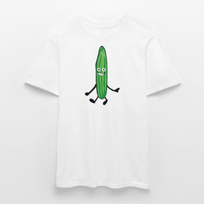 Concombre heureux,Concombre, Comique,Joyeux, Concombre T-shirt homme
