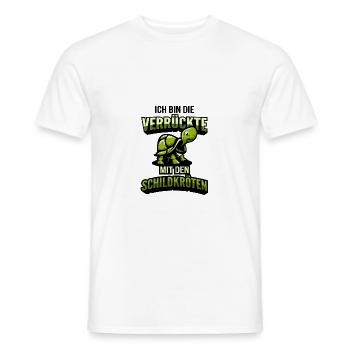Schildkröten Liebhaber | Schildkröte Geschenkideen - Männer T-Shirt - Weiß - Vorne - AI Model Male 178 dark (178cm)
