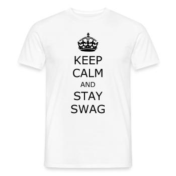 Keep Calm - T-shirt homme - blanc - Devant - AI Model Male 178 dark (178cm)