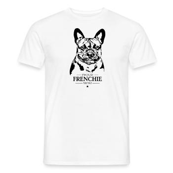 Frenchie Maman Chien Chien Bouledogue Français Wilsigns - T-shirt homme - blanc - Devant - AI Model Male 178 dark (178cm)