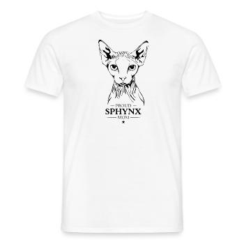 Sphynx Maman Chat Chats Wilsigns - T-shirt homme - blanc - Devant - AI Model Male 178 dark (178cm)