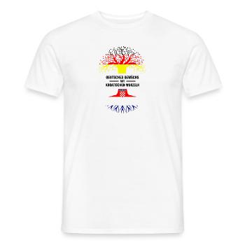 Deutsches gewächs Geschenk Kroatien Heimat Urlaub - Männer T-Shirt - Weiß - Vorne - AI Model Male 178 dark (178cm)