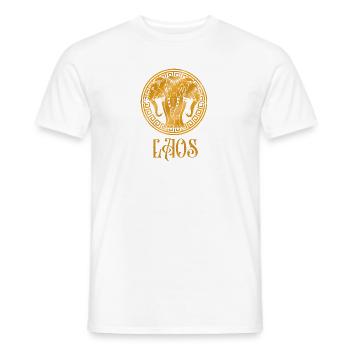 Laos Laotian Laotian Elephant Lao I Gift - Men's T-Shirt - white - Front - AI Model Male 178 dark (178cm)