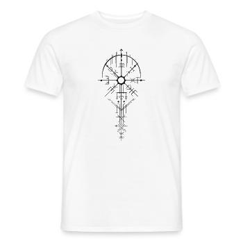 Nordisch Runenamulett Design - Männer T-Shirt - Weiß - Vorne - AI Model Male 178 dark (178cm)