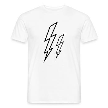 Flashes - Men's T-Shirt - white - Front - AI Model Male 178 dark (178cm)