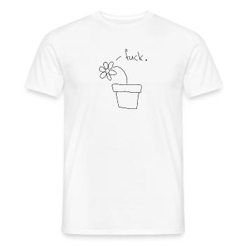 fucked flower - for nature loving plant moms - Männer T-Shirt - Weiß - Vorne - AI Model Male 178 dark (178cm)