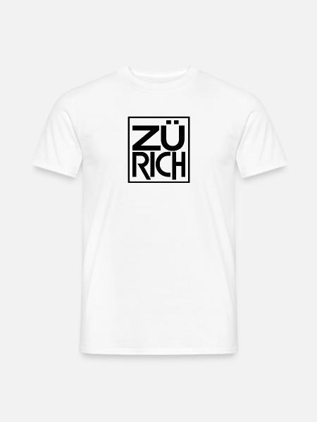 Zürich Schweiz - Männer T-Shirt - Weiß