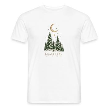 Himmlischer Winterwald - Männer T-Shirt - Weiß - Vorne - AI Model Male 178 dark (178cm)