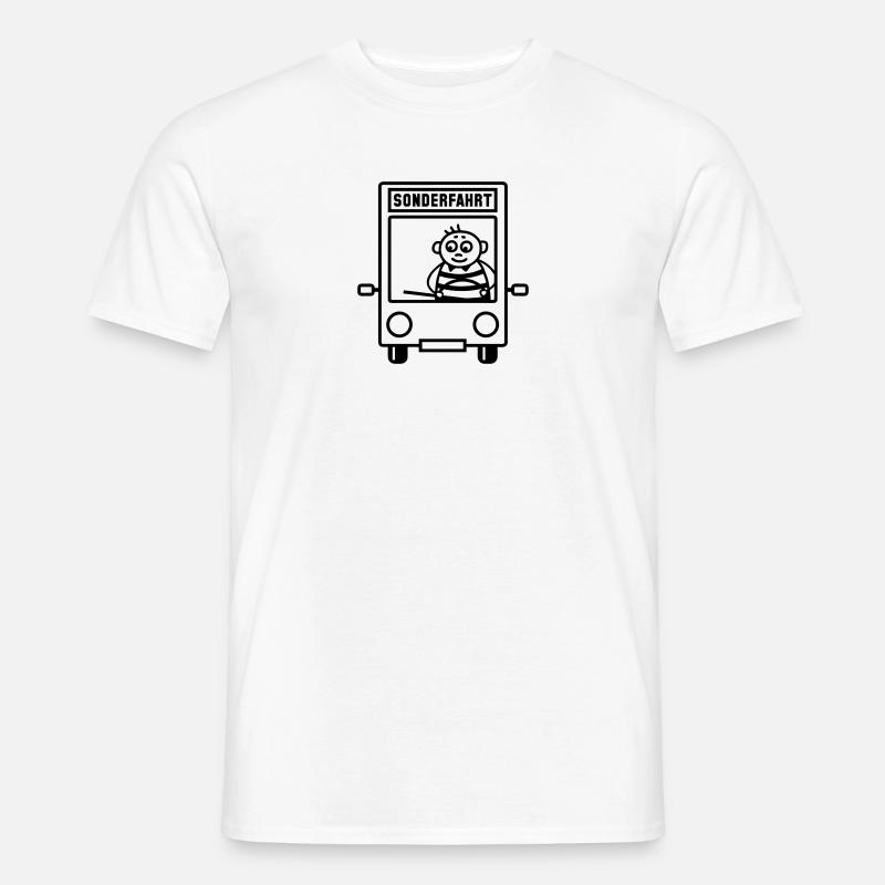 Busfahrer - Sonderfahrt - Männer T-Shirt - Weiß