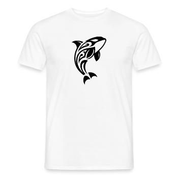 Springender Orca Tribal Tattoo Style - Männer T-Shirt - Weiß - Vorne - AI Model Male 178 dark (178cm)