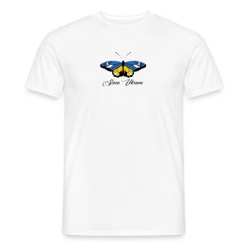 Slava Ukraini - Men's T-Shirt - white - Front - AI Model Male 178 dark (178cm)
