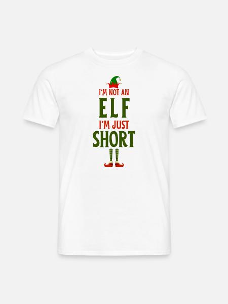 Ich bin kein Elf, ich bin nur klein - Männer T-Shirt - Weiß