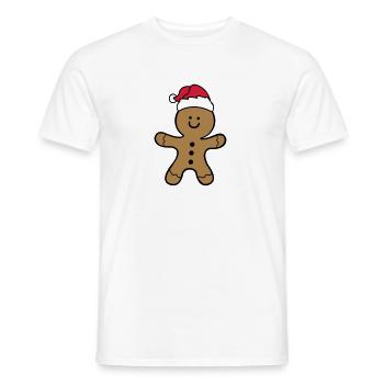 lebkuchenmann 002 - Männer T-Shirt - Weiß - Vorne - AI Model Male 178 dark (178cm)