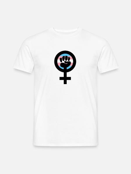 Emanzipation Feministin Frauenbewegung Geschenk - Männer T-Shirt - Weiß