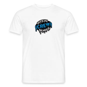 Official Crew Member Stamp - T-shirt homme - blanc - Devant - AI Model Male 178 dark (178cm)