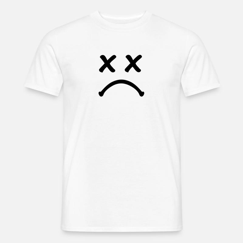Smiley sad - Men’s T-shirt - white