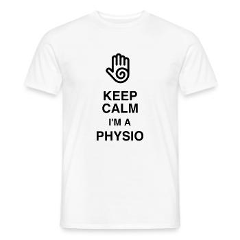 Physiotherapy Physio Krankengymnast Kiné Doctor - Men's T-Shirt - white - Front - AI Model Male 178 dark (178cm)